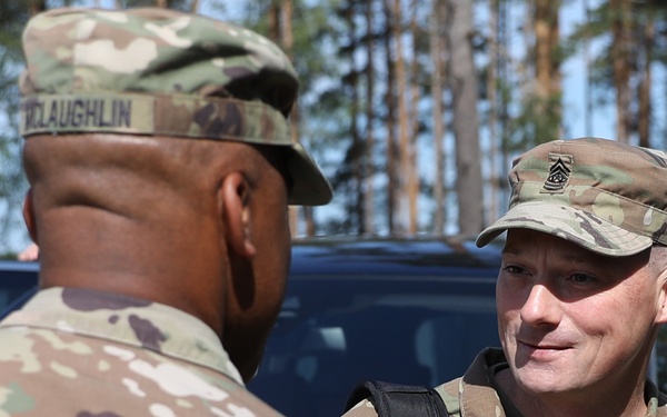 1 ID Commanding General and CSM visit Adazi