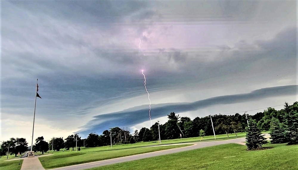 June thunderstorm approaches Fort McCoy