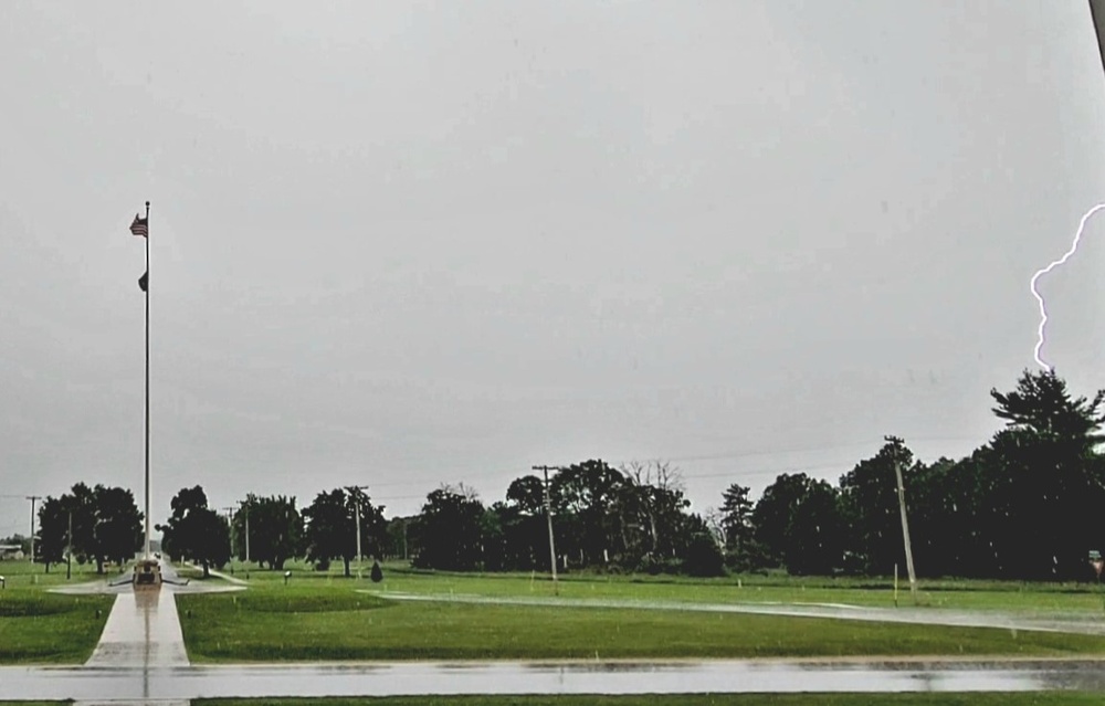 June thunderstorm approaches Fort McCoy