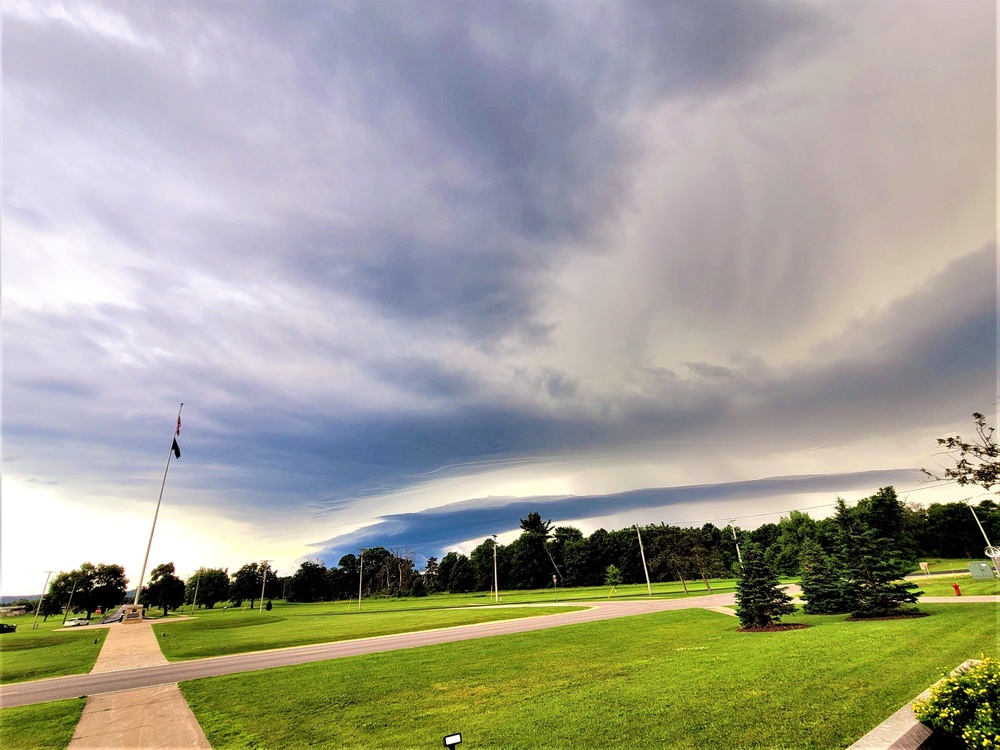 June thunderstorm approaches Fort McCoy