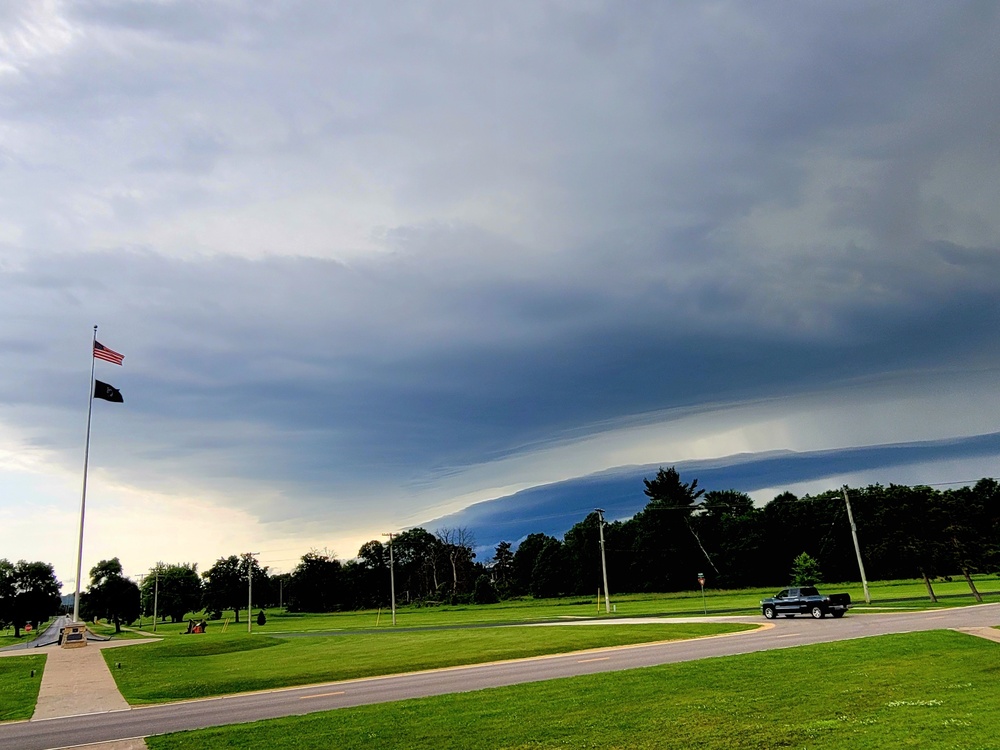 June thunderstorm approaches Fort McCoy