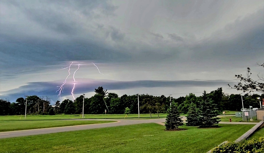 June thunderstorm approaches Fort McCoy