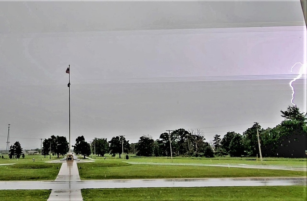 June thunderstorm approaches Fort McCoy
