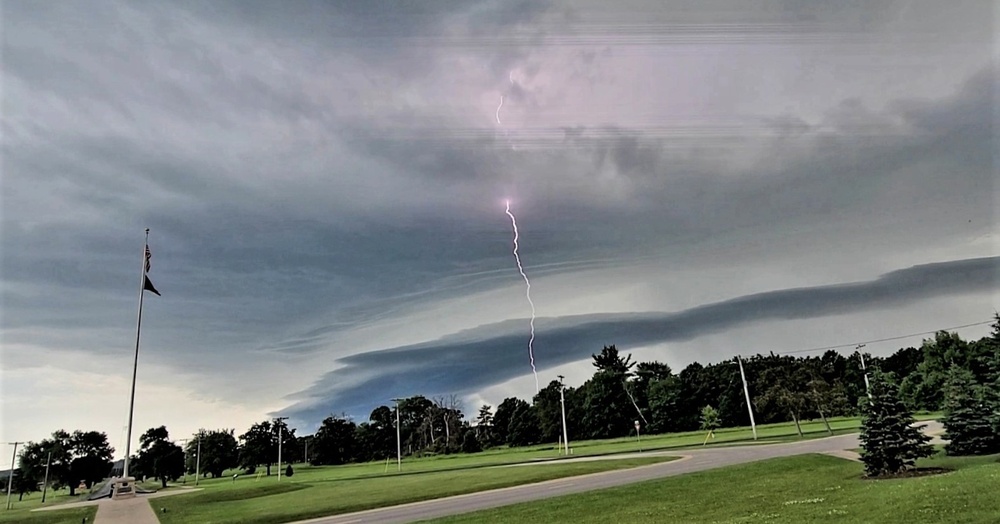 June thunderstorm approaches Fort McCoy