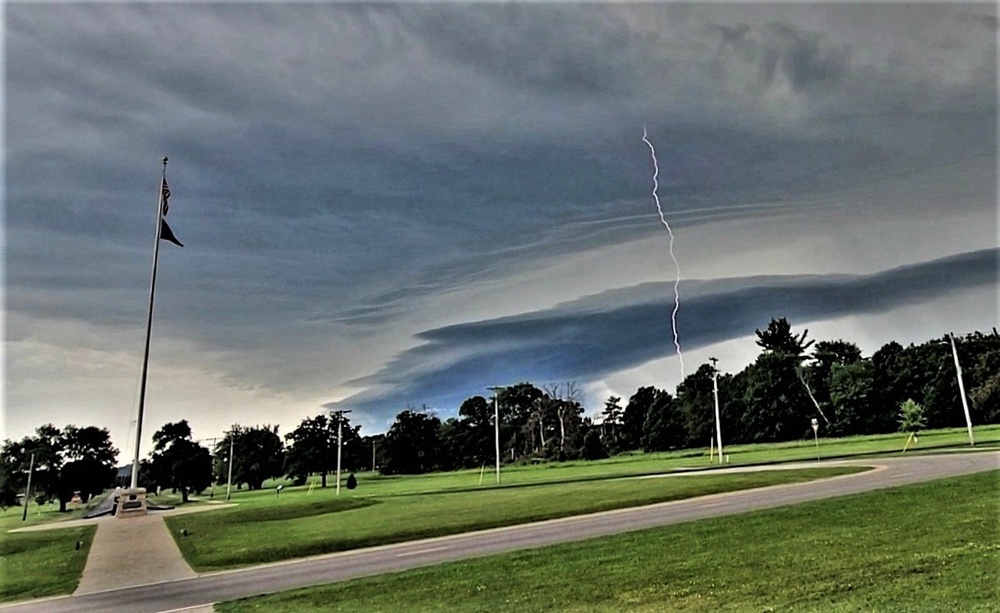 June thunderstorm approaches Fort McCoy