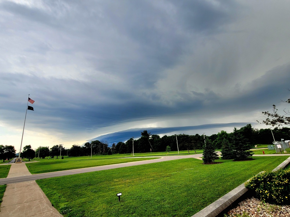June thunderstorm approaches Fort McCoy