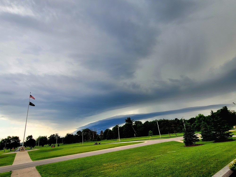 June thunderstorm approaches Fort McCoy