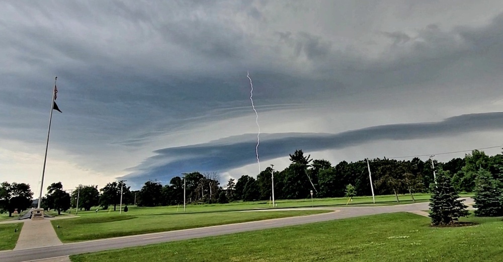 June thunderstorm approaches Fort McCoy