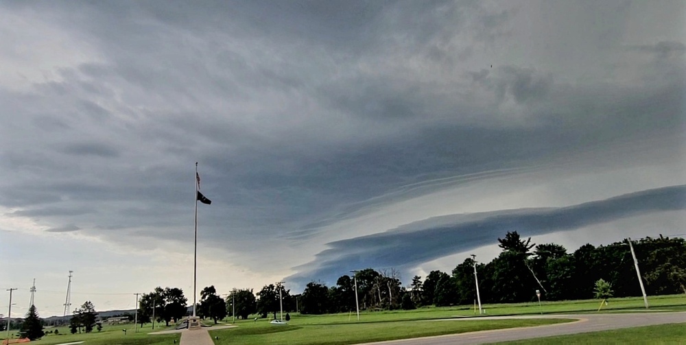 June thunderstorm approaches Fort McCoy