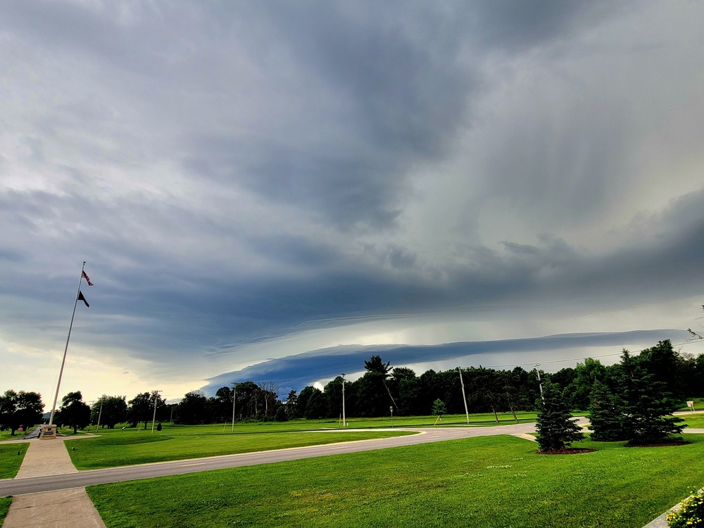 June thunderstorm approaches Fort McCoy