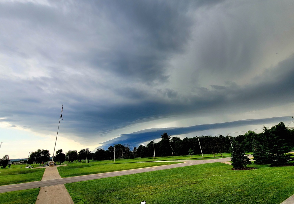 June thunderstorm approaches Fort McCoy