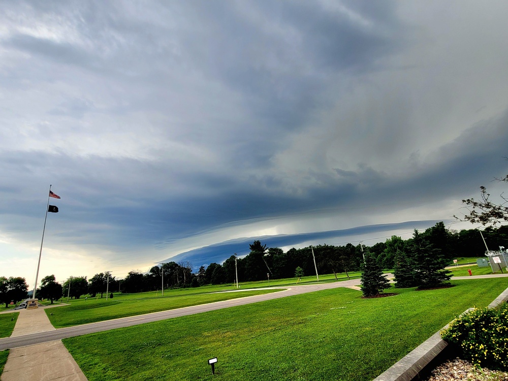 June thunderstorm approaches Fort McCoy