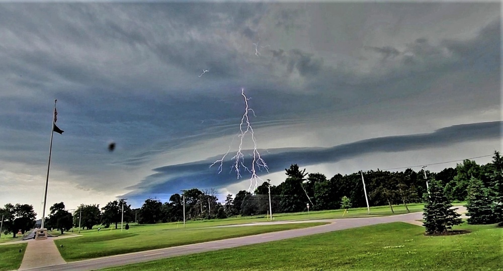 June thunderstorm approaches Fort McCoy