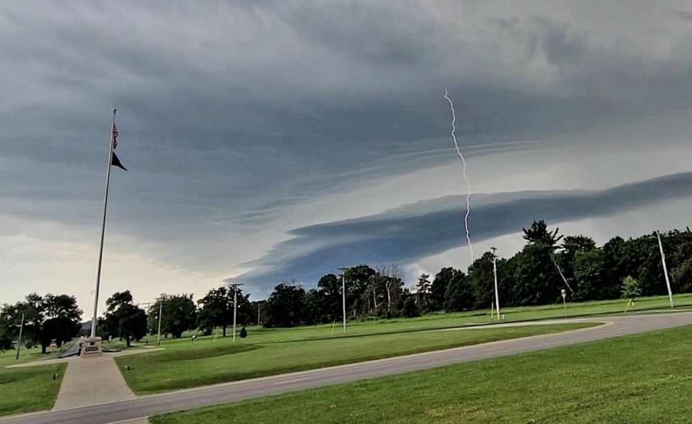 June thunderstorm approaches Fort McCoy
