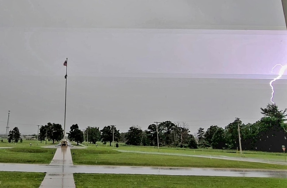 June thunderstorm approaches Fort McCoy