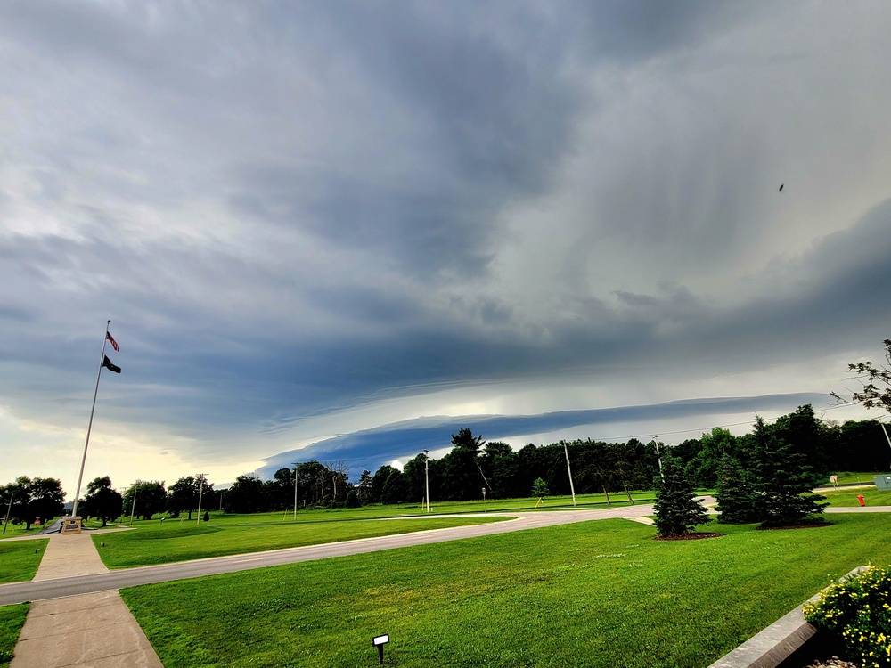 June thunderstorm approaches Fort McCoy