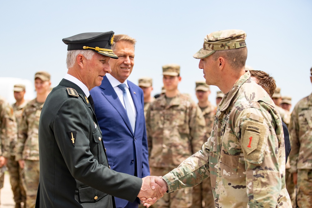 Belgian king visits Mihail Kogalniceanu Air Base