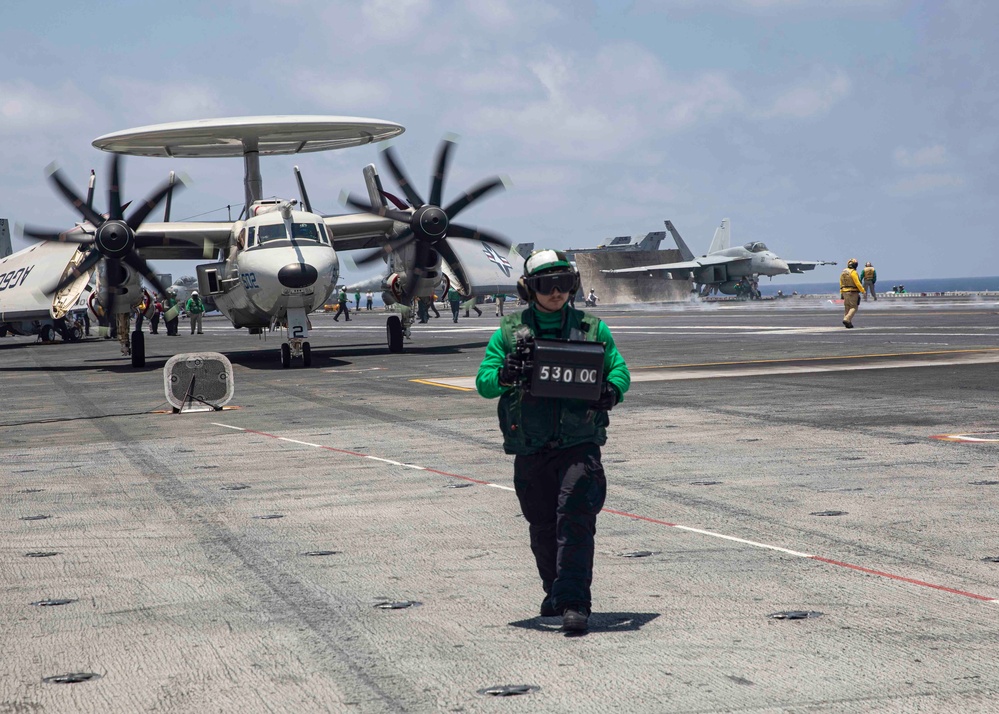 Flight Operations Aboard USS George H.W. Bush (CVN 77)