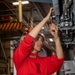 Strike Fight Squadron (VFA) 86 Sailor Performs Maintenance Aboard USS George H.W. Bush (CVN 77)