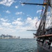 USS Constitution goes underway in Boston Harbor