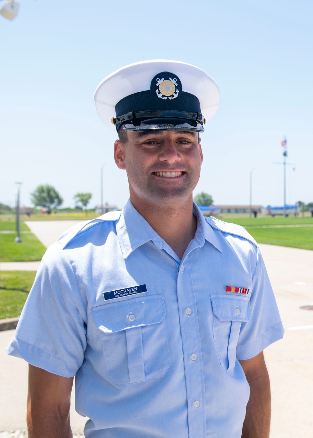 Fireman Jack McCraven earns Coast Guard Honor Graduate for boot camp company Echo-202