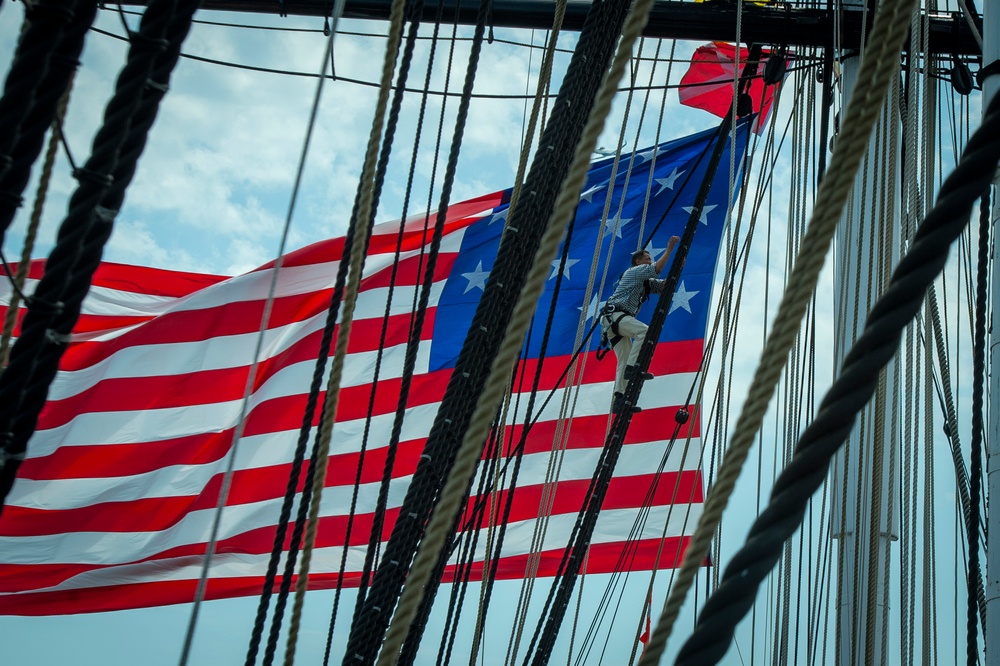 USS Constitution goes underway honoring Vietnam War Veterans