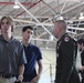 Maj. Gen. Thomas Carden speaks with high school students