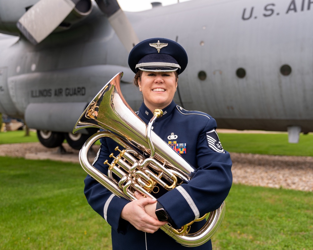 Air National Guard Band of the Midwest group photo May 1, 2022