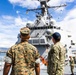 Major General Cavanaugh visits USS Frank E. Petersen, Jr. (DDG-121)