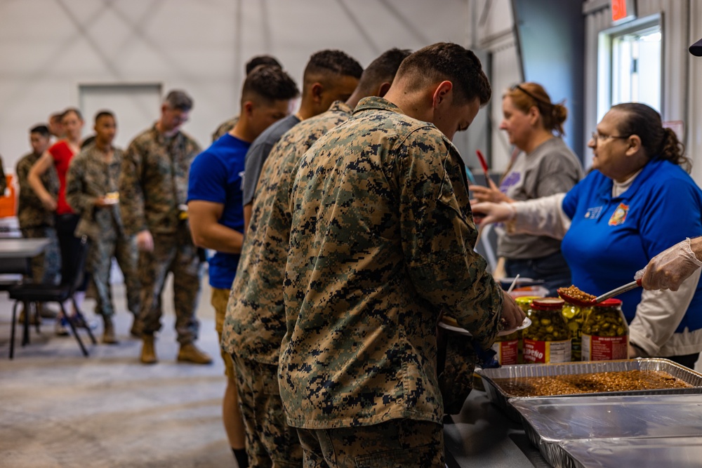 VFW Provides Food to U.S. Marines During Exercise Gunslinger