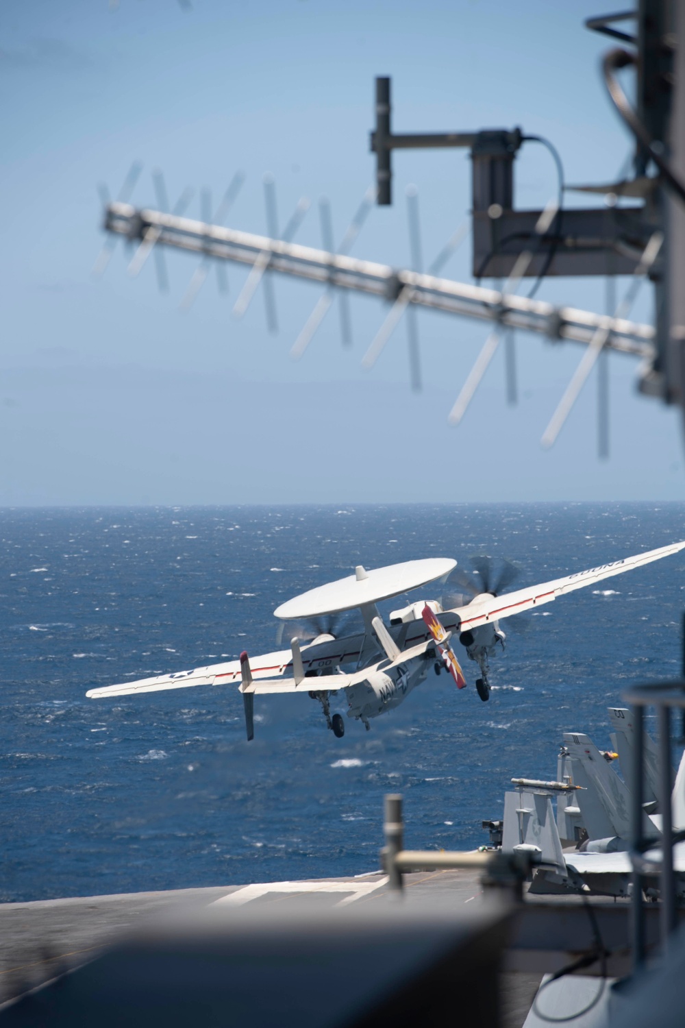 E-2C Hawkeye Launches off Flight Deck