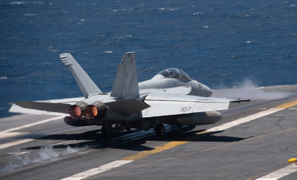 F/A-18F Super Hornet On Flight Deck