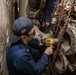 USS San Jacinto engineers conduct maintenance