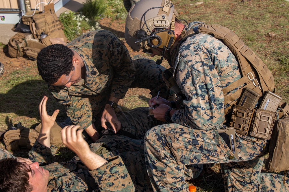 2nd ANGLICO, II MIG participate in simulated CASEVAC during Exercise Gunslinger 2022