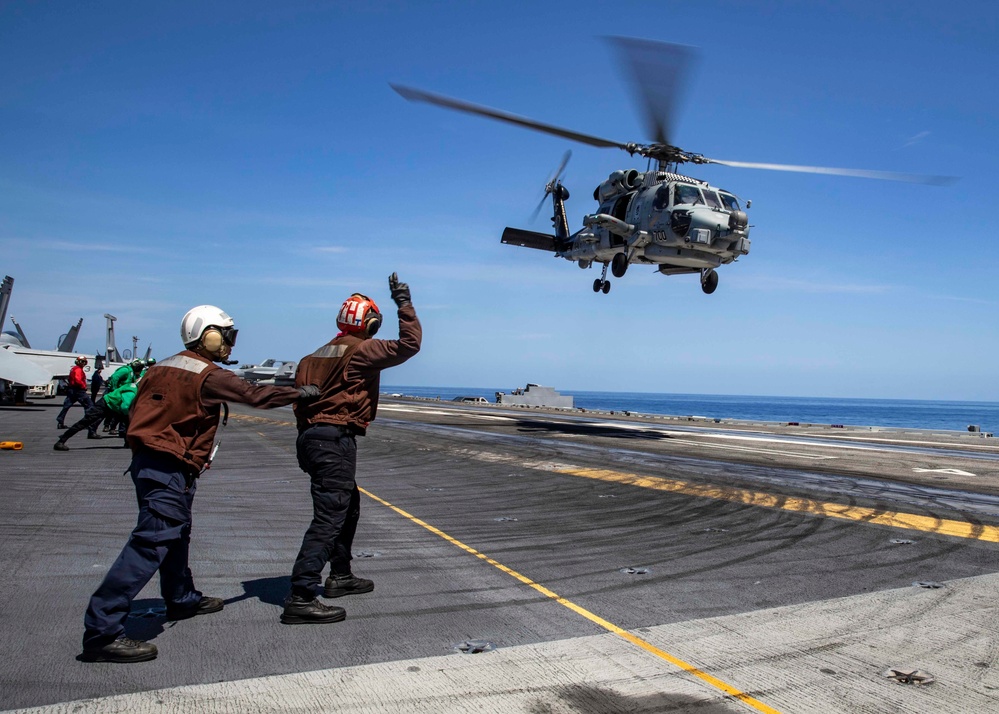 Helicopter Flight Operations aboard USS George H.W. Bush (CVN 77)