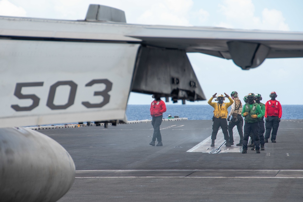 USS Ronald Reagan (CVN 76) conducts flight operations