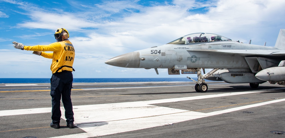 USS Ronald Reagan (CVN 76) conducts flight operations