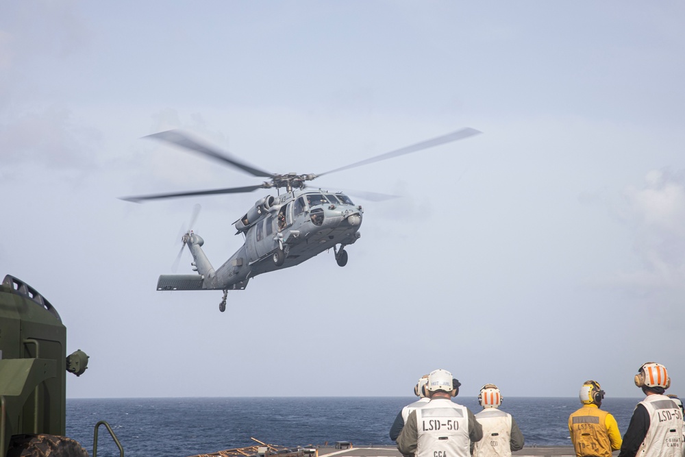HSC 28 Conducts Flight Ops on USS Billings During Exercise Caraibes 2022