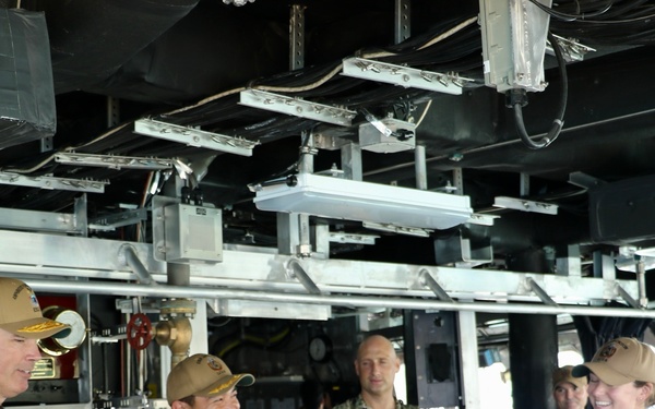 RDML Trinque Visits USS Jackson