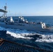 USS Wayne E. Meyer Sails Away From USS Nimitz