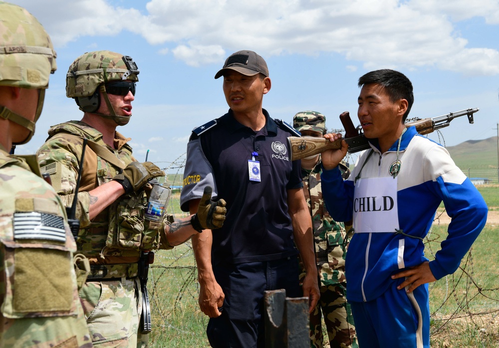 U.S. &amp; Mongolian Armed Forces Conduct Checkpoint Lane Training