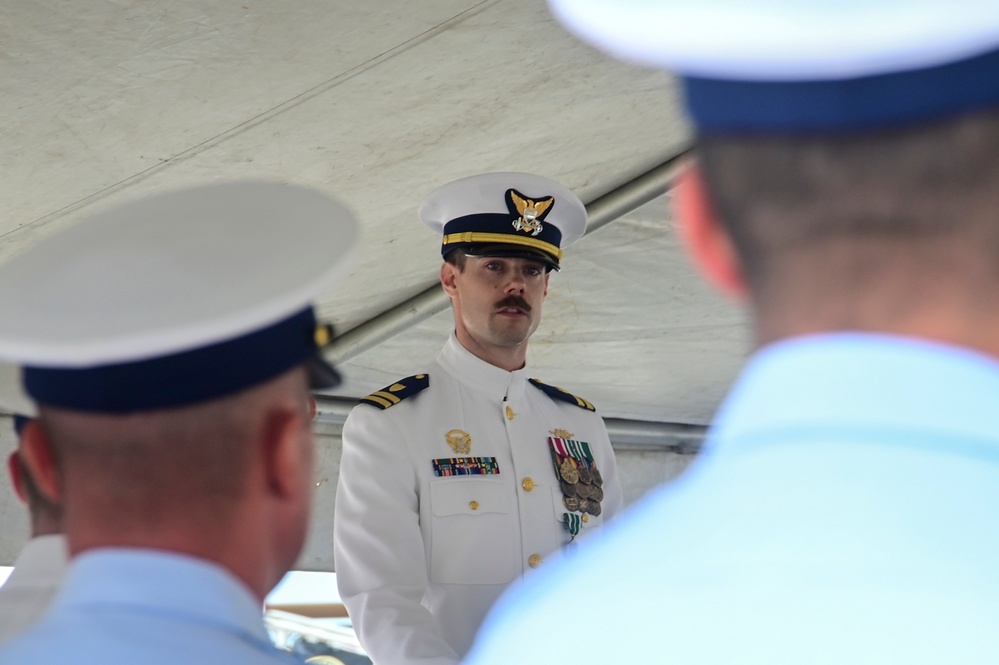 Coast Guard Cutter Nathan Bruckenthal holds change of command ceremony