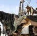 U.S. and Moroccan soldiers prepare equipment for transport to Tifnit, Morocco during African Lion 22