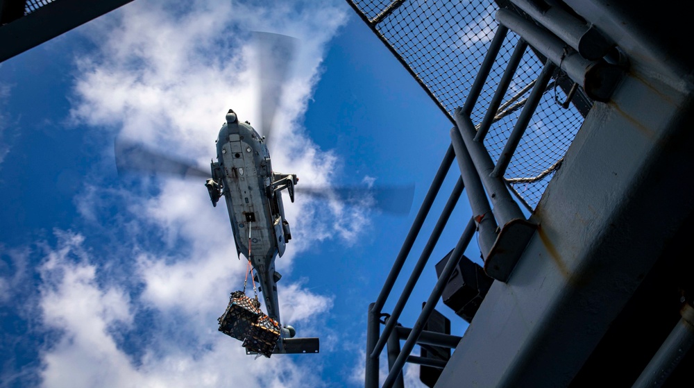 USS George H.W. Bush (CVN 77) Conducts Underway Replenishment