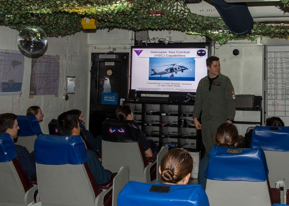 US Naval Academy Midshipmen Visit USS George H.W. Bush (CVN 77)