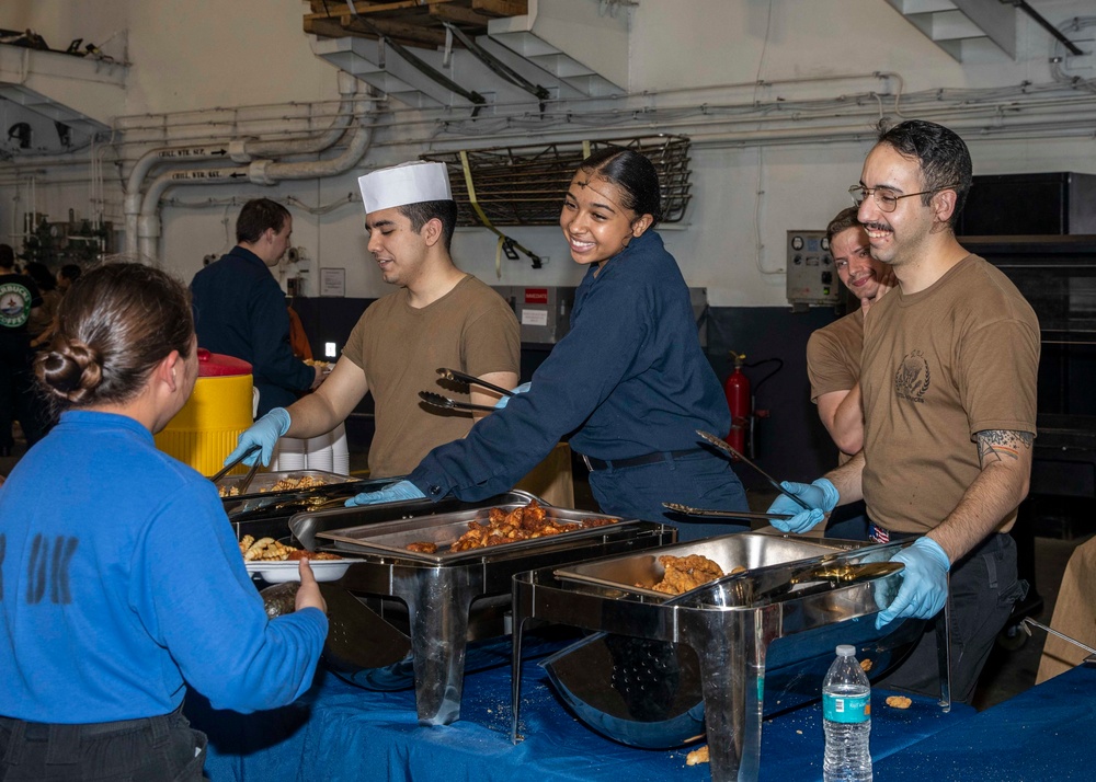 USS George H.W. Bush (CVN 77) Conducts Underway Replenishment