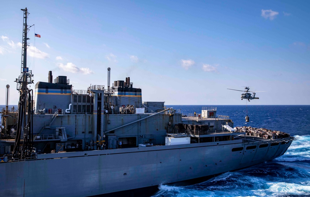 USS George H.W. Bush (CVN 77) Conducts Underway Replenishment