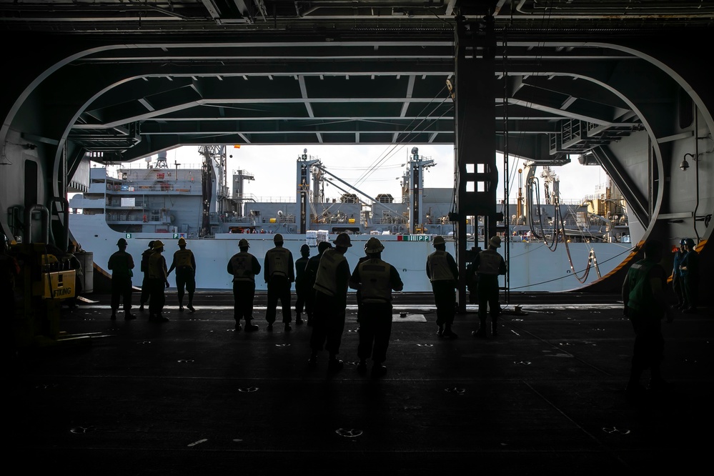 USS George H.W. Bush (CVN 77) Conducts Underway Replenishment