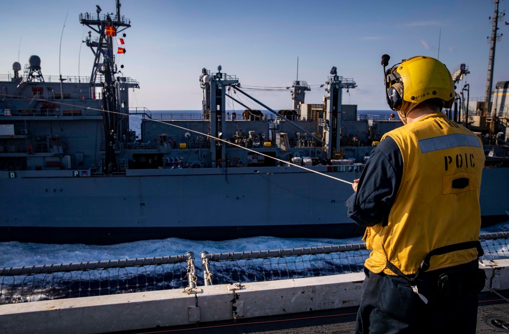 USS George H.W. Bush (CVN 77) Conducts Underway Replenishment