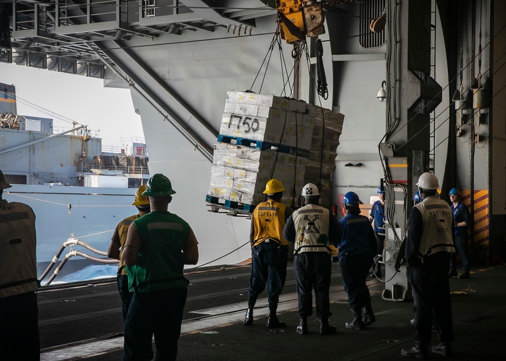 USS George H.W. Bush (CVN 77) Conducts Underway Replenishment